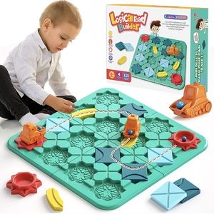 Logical Road Builder Games, STEM MATH Brain Teaser Puzzle for Kids Age3+